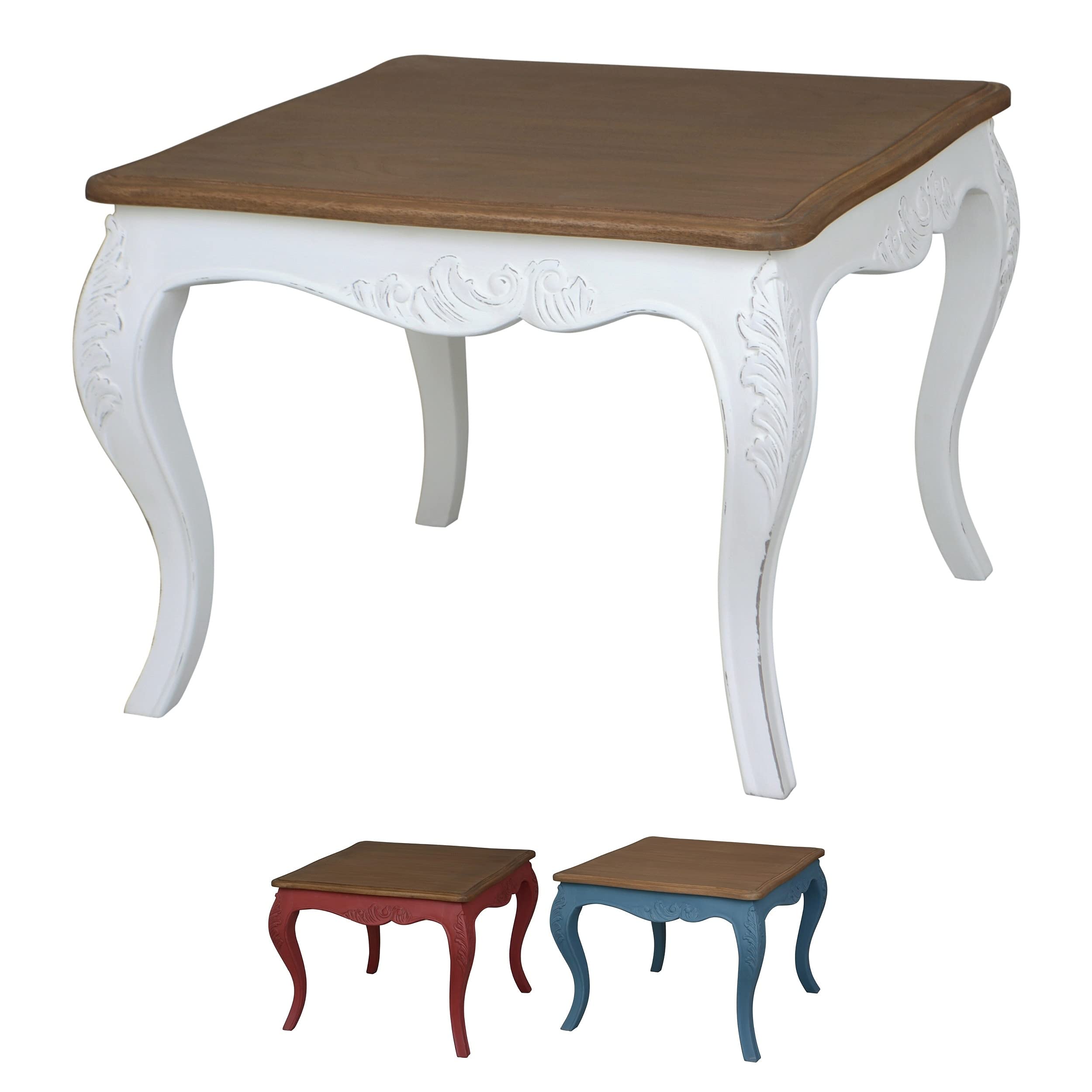 International Caravan End Table In Antique Blue Finish