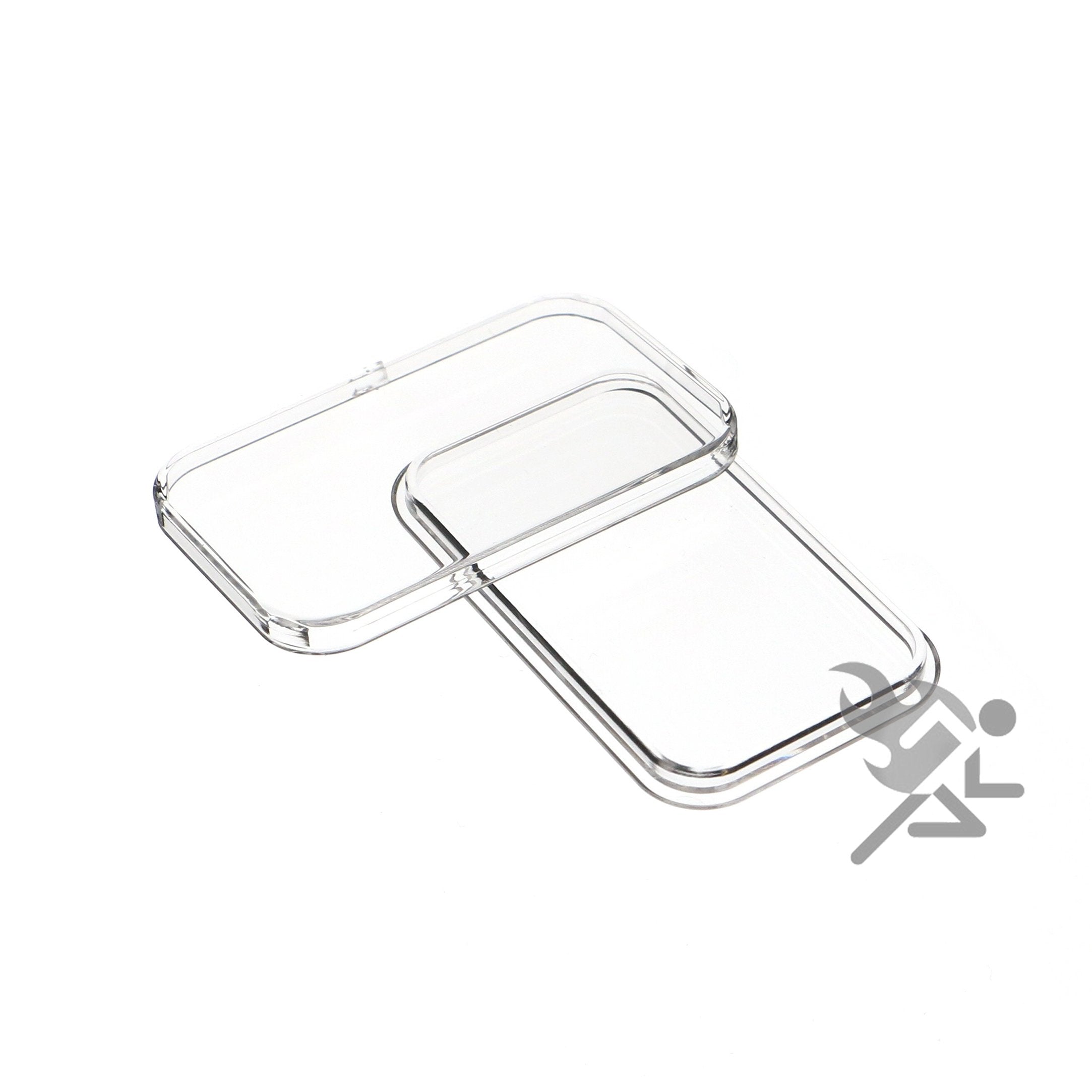 Air-Tite Brand Direct Fit Silver 1Oz'Bar' Coin Holder Storage Capsule, 20 Pack