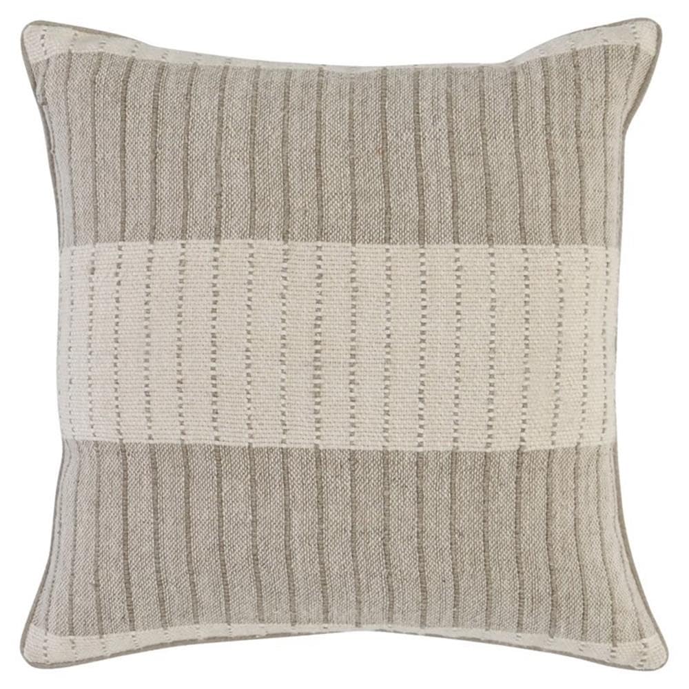 Kosas Home Kamia 22X22 Rectangular Cotton And Linen Throw Pillow In Ivory/Beige