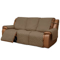 Easy-Going Oversized Recliner Sofa Cover, Reversible Couch Cover For 3 Seat Recliner, Split Sofa Cover For Each Seat With Elastic Straps For Kids, Dogs, Pets (3 Seater, Camel/Camel)