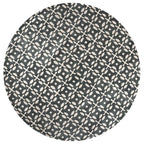 Rizzy Home Alora Decor Holland 10' Round Print Grey/Beige Hand-Tufted Area Rug