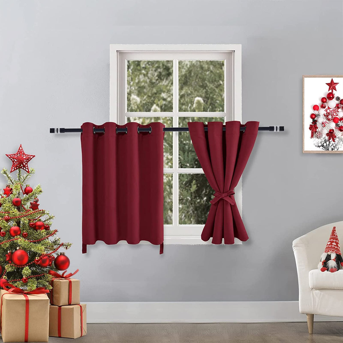 Hiasan Rv Blackout Curtains For Bedroom, 52 X 30 Inches Long - Thermal Insulated & Light Blocking Window Curtains For Living Roo
