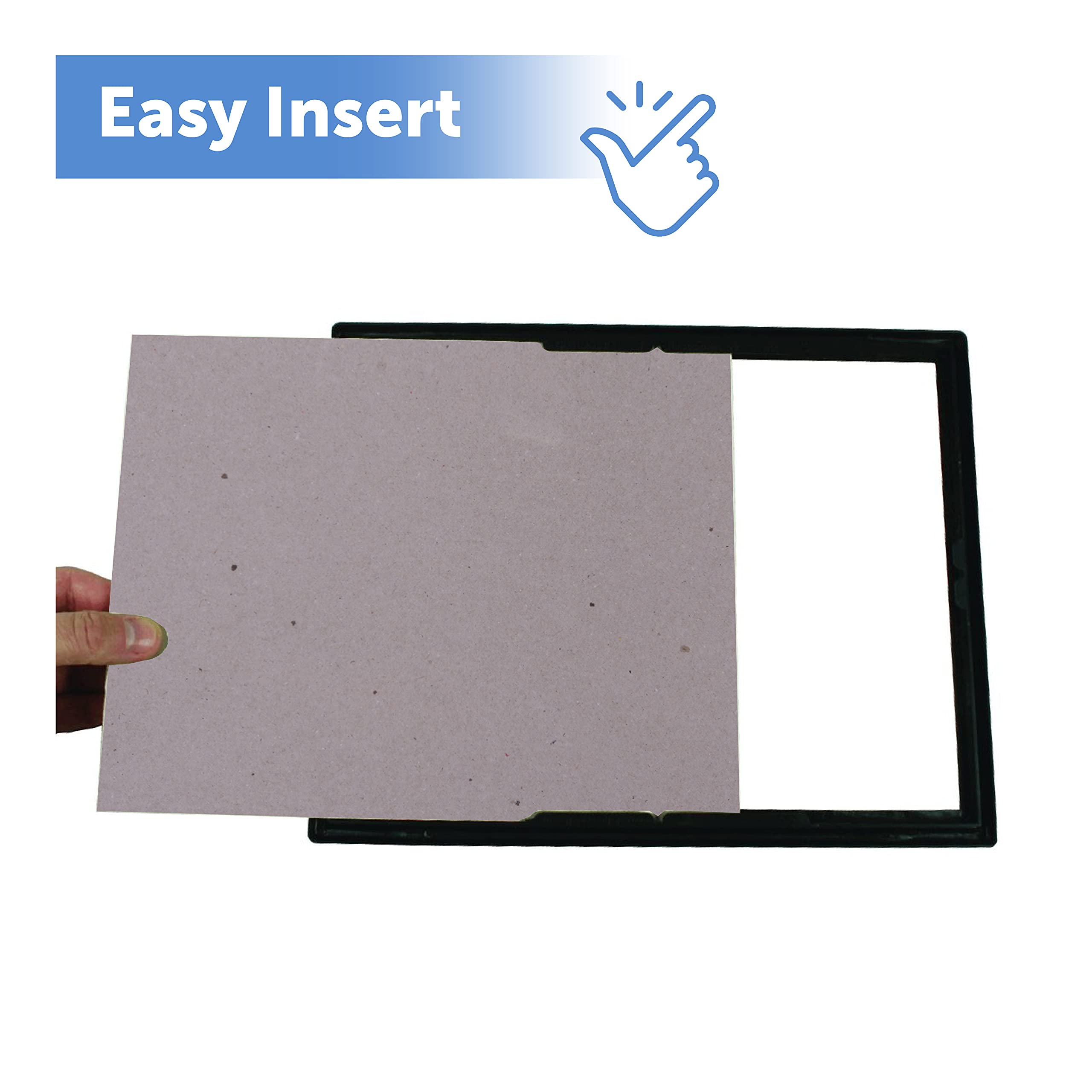 Ez Mount Document Frame, Plastic, 8 X 10, Black (5 Pack)