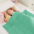 HOSUKKO Weighted Blanket - 3 lbs Green Heavy Blanket - Breathable Blanket(36 * 48 inches, 3 lbs)