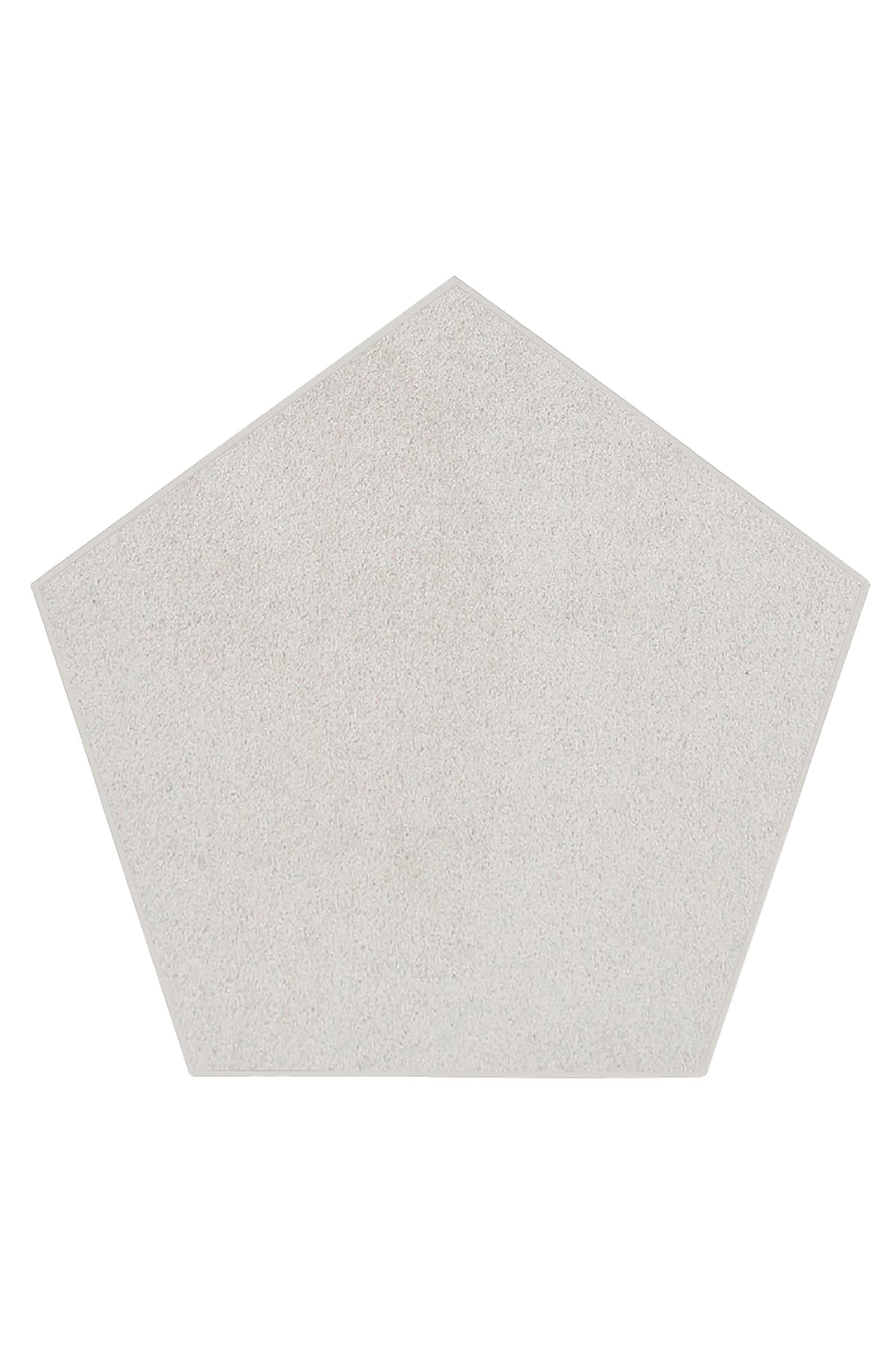 Pet Friendly Solid Color Area Rugs Off White - 4' Pentagon, Indoor, Stain Resistant, Perfect for Living Room, Bedroom, Dining Ro