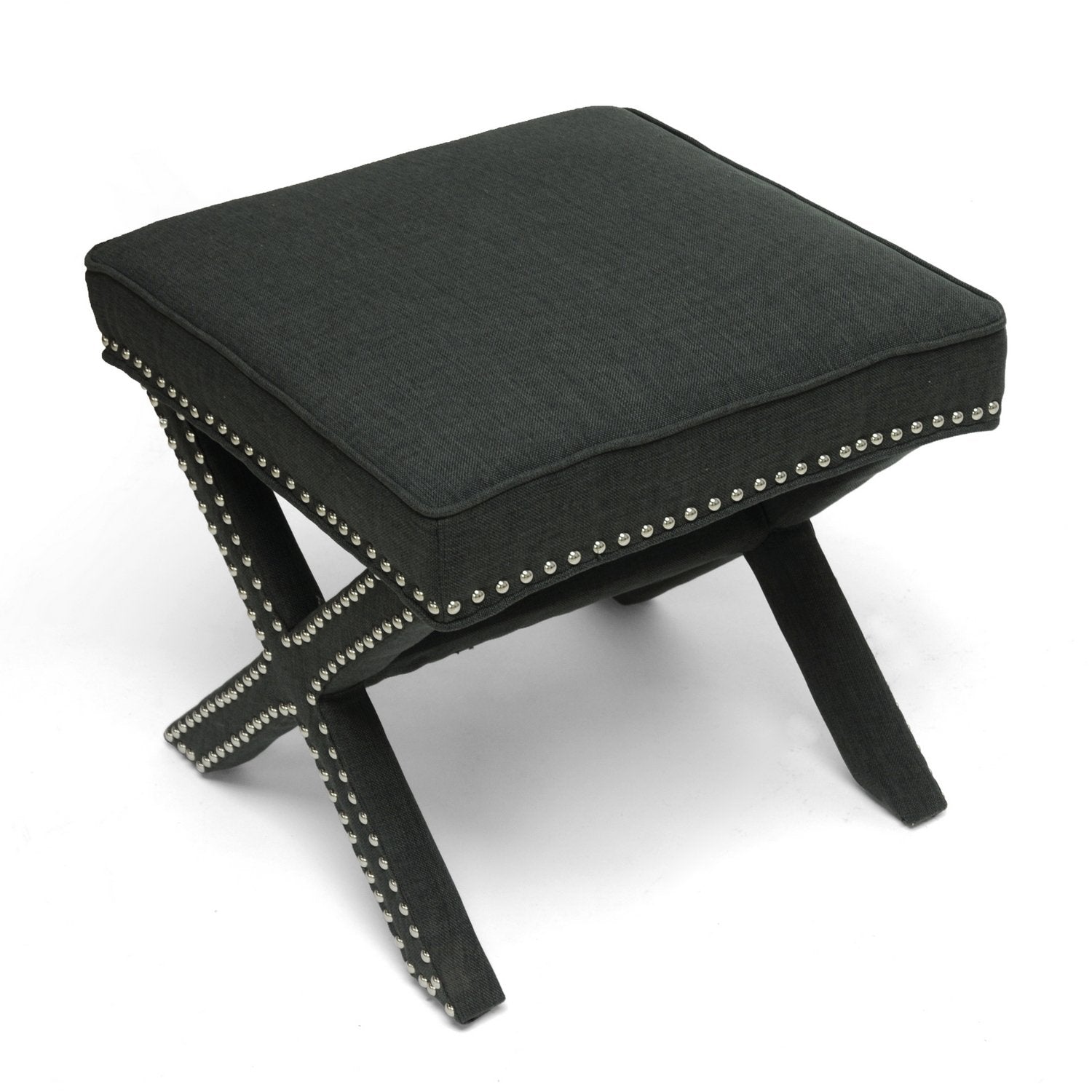 Baxton Studio Marnie Linen Modern Bench, Gray