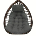 Bcknt Thicken Hanging Basket Seat Cushion With Headrest, Hammock Swing Chair Cushions, Soft Egg Patio Chair Cushion With High El