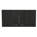 Salento Wall Double Door Cabinet With Two Shelves, 19&Quot; H, Carbon Espresso/White, Kitchen