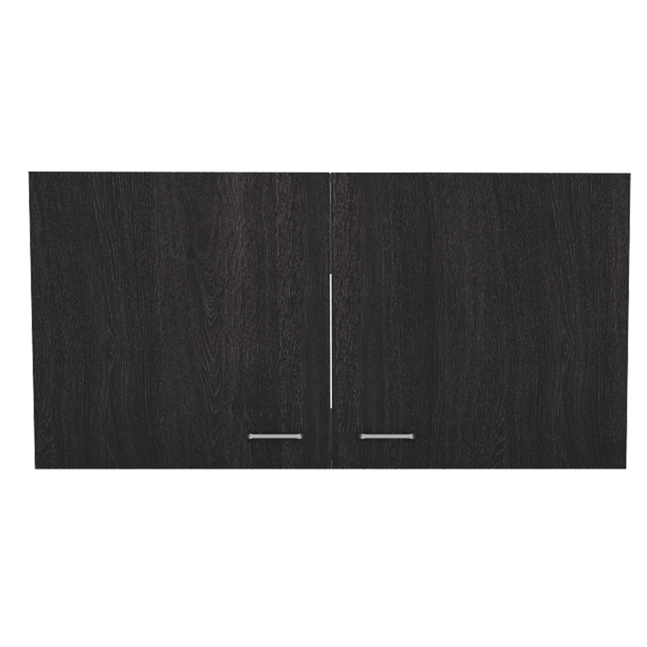 Salento Wall Double Door Cabinet With Two Shelves, 19&Quot; H, Carbon Espresso/White, Kitchen