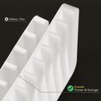 Anwenk Soap Dish Soap Holder Tray Saver Drainer For Shower Bathroom,Silicone Soap Dish Waterfall & Anti-Slip Design, White, 3 Pa