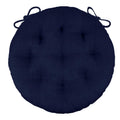 Barnett Home Decor 16' Round Chair Cushion - Rave Indigo Blue - Indoor/Outdoor Bistro Chair Cushions Fade Resistant, Weather Re
