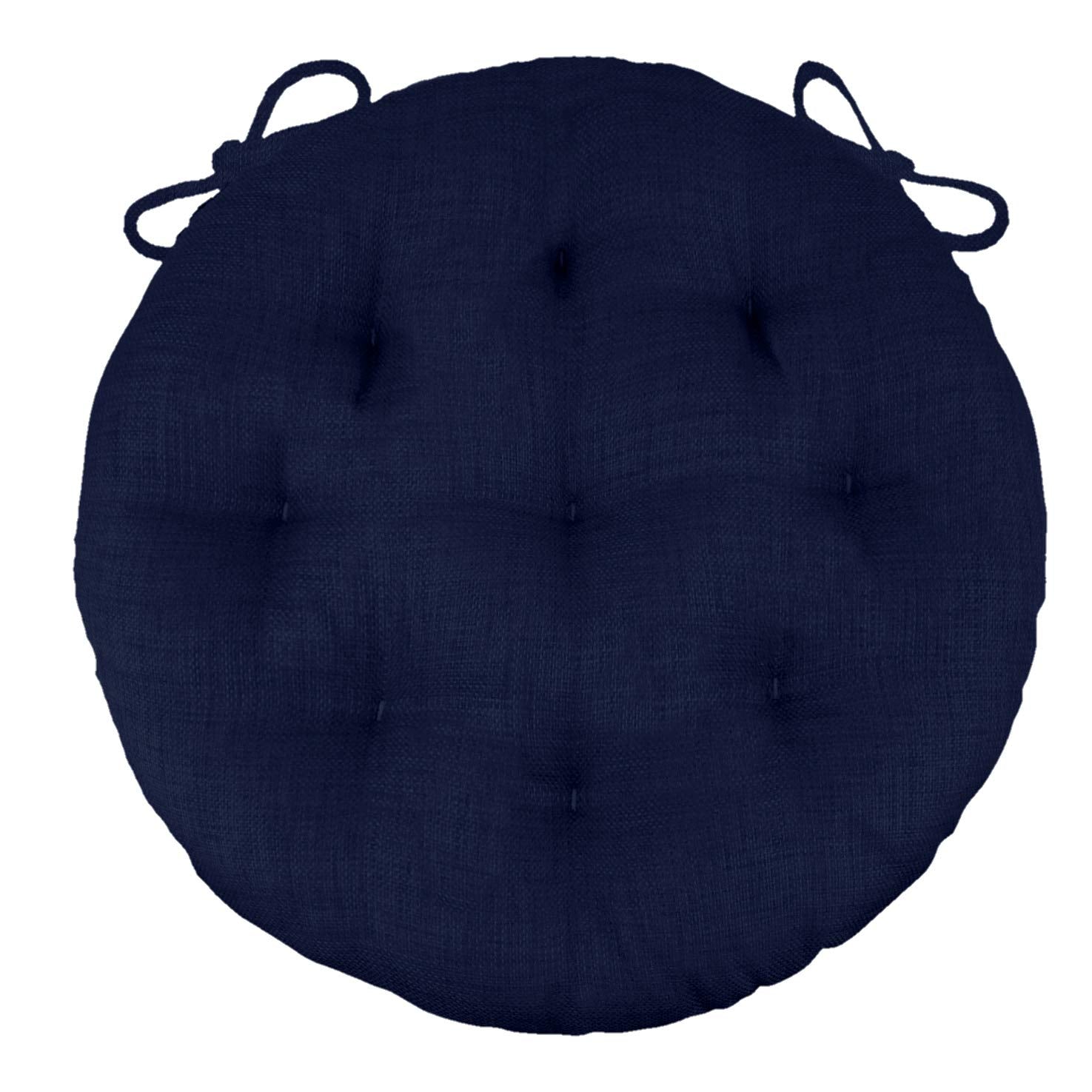 Barnett Home Decor 16' Round Chair Cushion - Rave Indigo Blue - Indoor/Outdoor Bistro Chair Cushions Fade Resistant, Weather Re