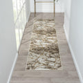 LUXE WEAVERS Marble Abstract Beige 2x7 Area Rug