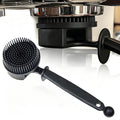 58mm Espresso Machine Group Head Brush, Detachable Silicone Cleaning Brush
