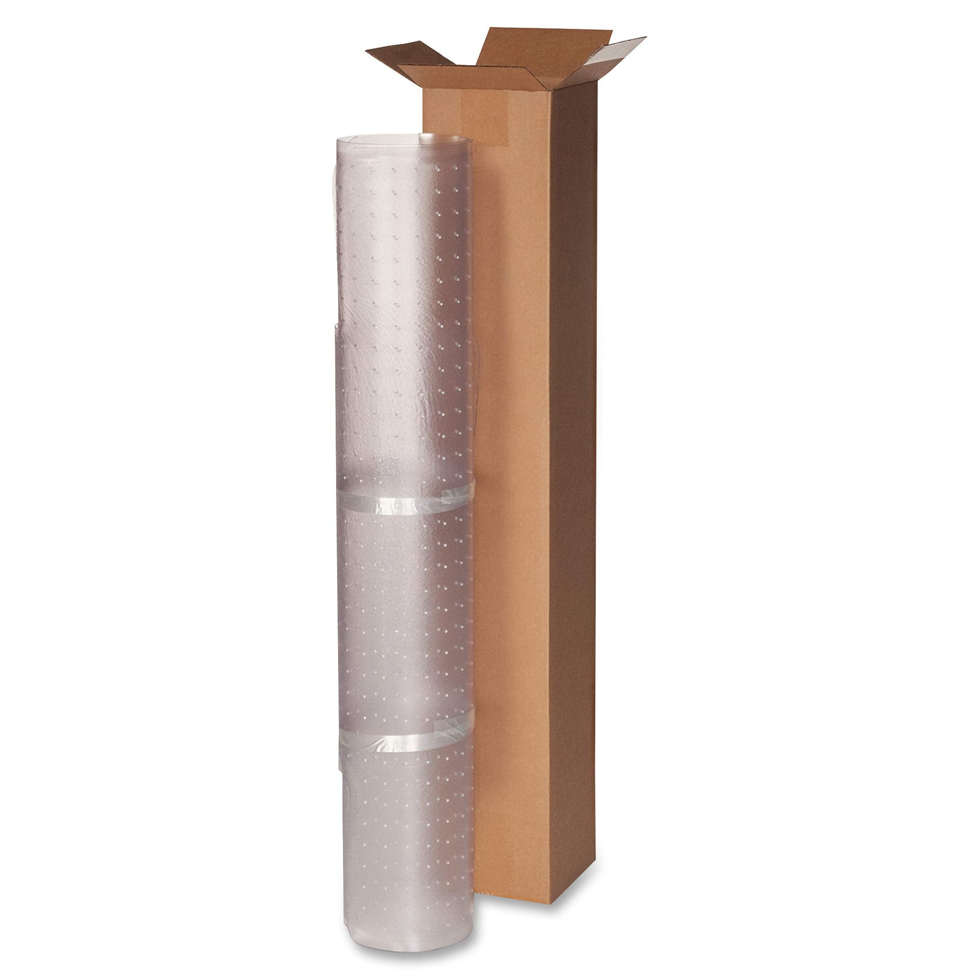 Lorell, LLR82820, Low-Pile Carpet Chairmat, 1 / Each, Clear, 45x63 w/25x12 Lip