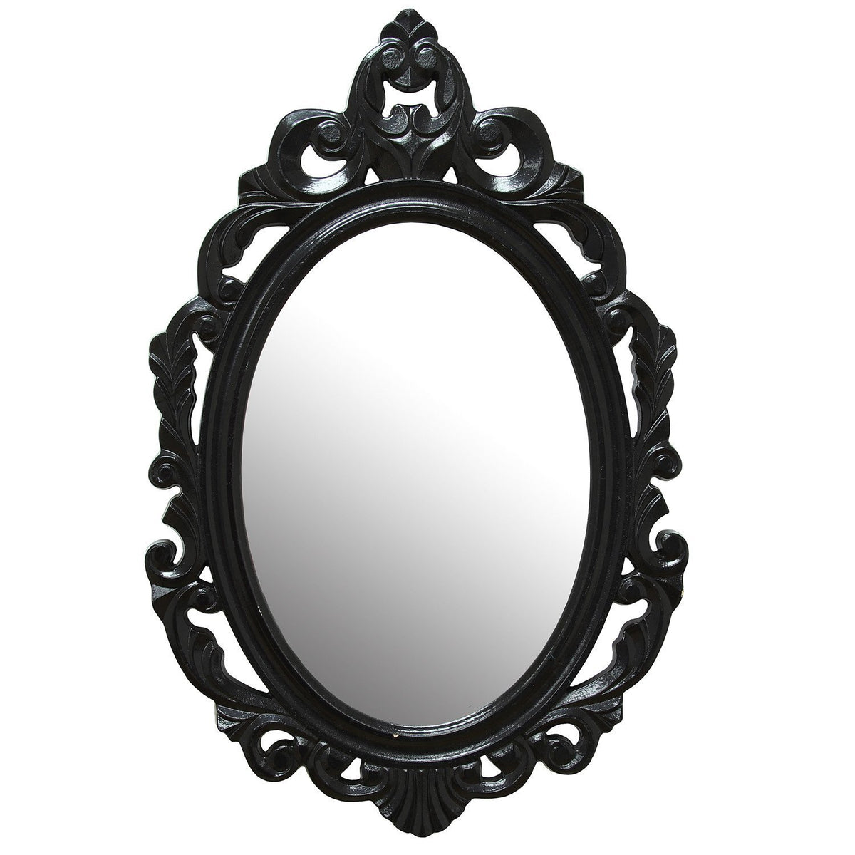 Stratton Home Décor Stratton Home Decor Black Baroque Wall Mirror