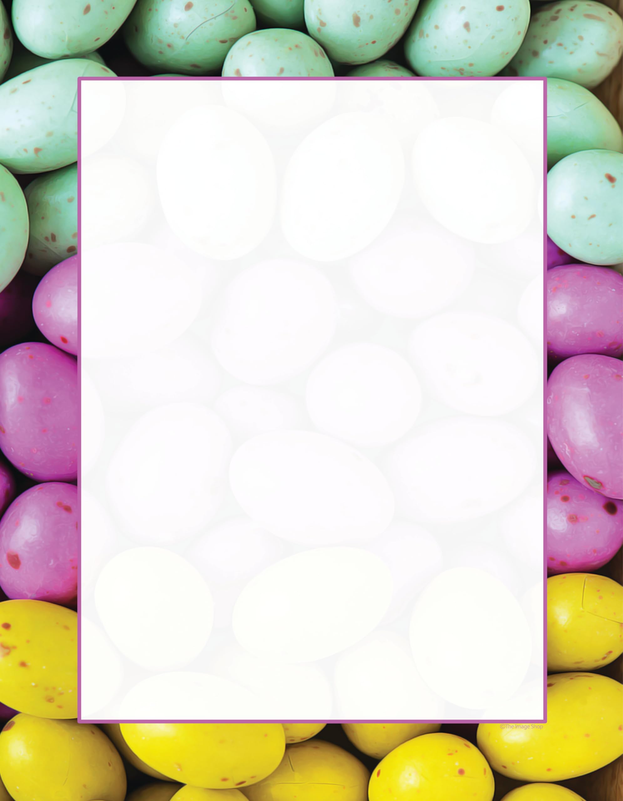 The Image Shop - Spotted Eggs Letterhead Laser & Inkjet Printer Paper, 8.5 X 11 Inch - 100 Pack