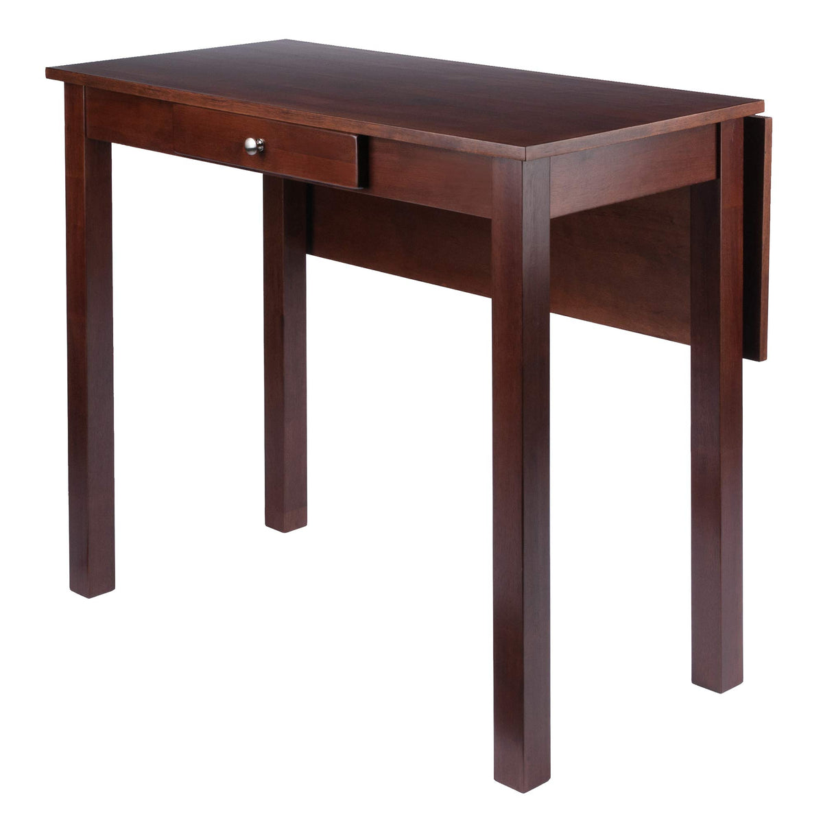 Winsome Perrone High Table, Walnut, 34.8 in x 40 in x 29.1 in