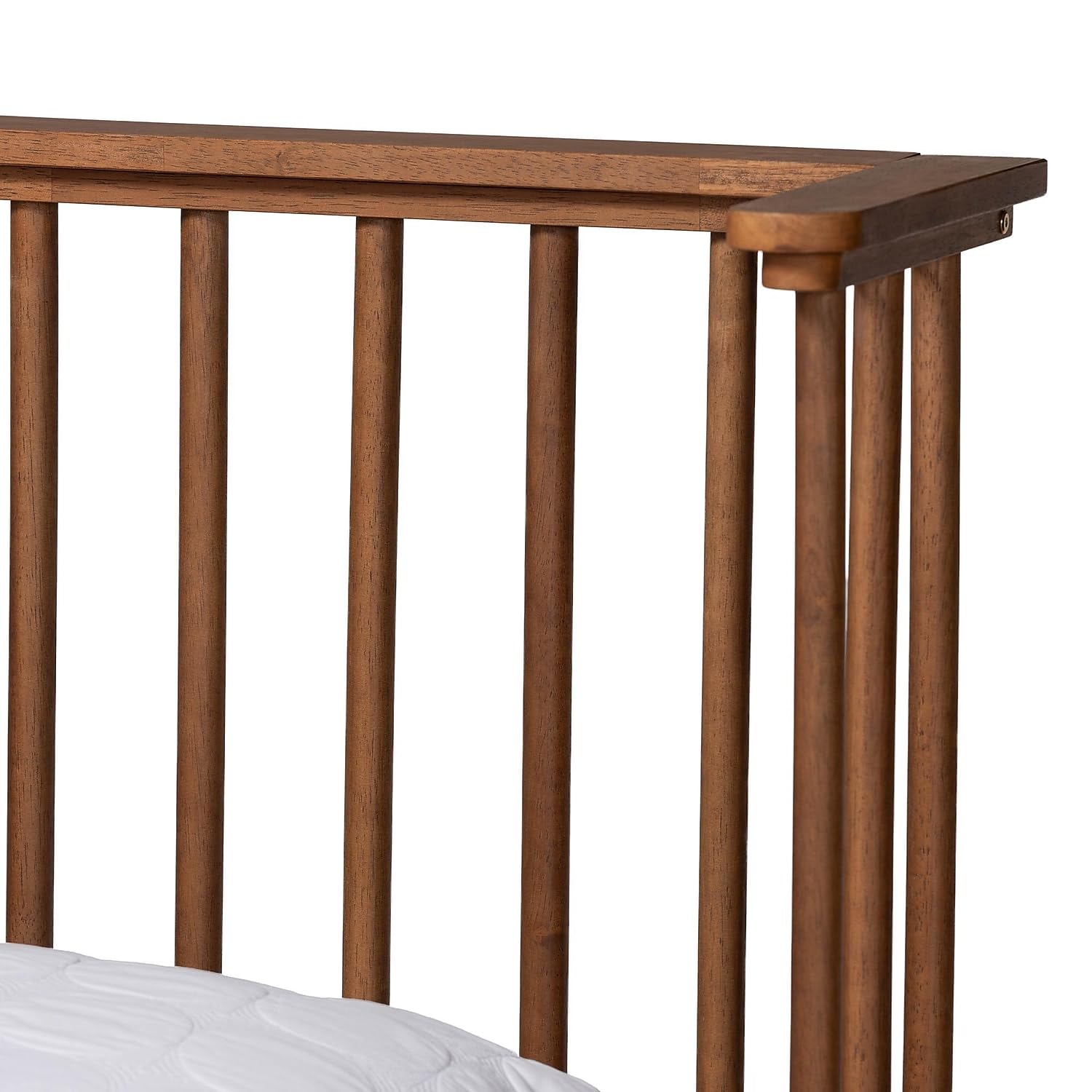 Baxton Studio Flint Platform Bed, Queen, Ash Walnut (236-12782-HiT)