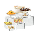 OKBHTS 6 Clear Acrylic Boxes for Display as Buffet Risers and Stands, Food Display Risers for Party, Buffet Table, Food Stands f