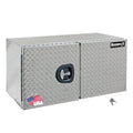 Buyers Products 1702235 Underbody Truck Tool Box with Barn Doors, 24x24x36 Inch, Diamond Tread Aluminum, Made in USA, Compressio