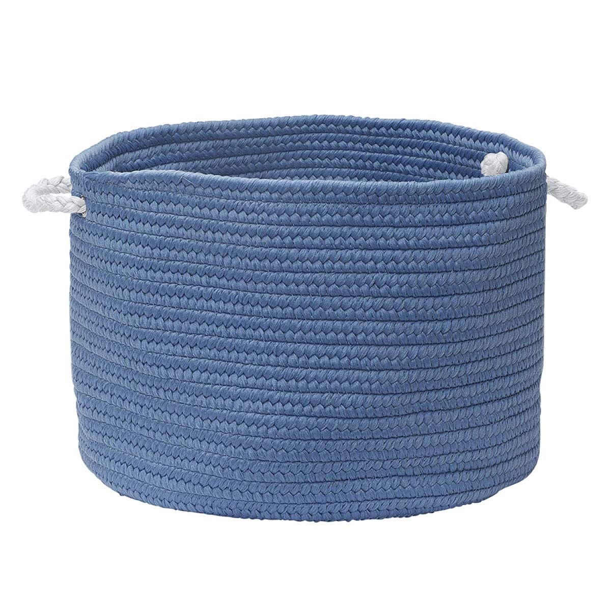 Colonial Mills Colorful Braided Toy Basket, 20&quot;X20&quot;X12&quot;, Sapphire