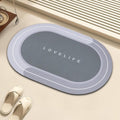 EZ Living Rubber Bath mats QuickDrying NonSlip Bathroom mat Super Absorbent Bath mat Instant Dry Bath mat, Bathroom Rug in Fro