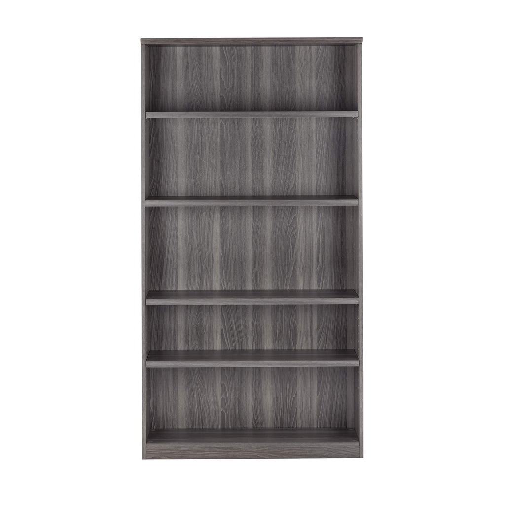 Safco Gray Steel Laminate Trapezoid 5 Shelf Bookcase - Durable, Adjustable, and Reliable Home Office Storage