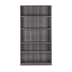 Safco Gray Steel Laminate Trapezoid 5 Shelf Bookcase - Durable, Adjustable, and Reliable Home Office Storage