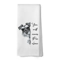 XPH Funny Vintage Black and White Schnauzer Hand Towels, Schnauzer Gifts for Women, Gifts for Dog Mom Lovers Owner Hand Towels f