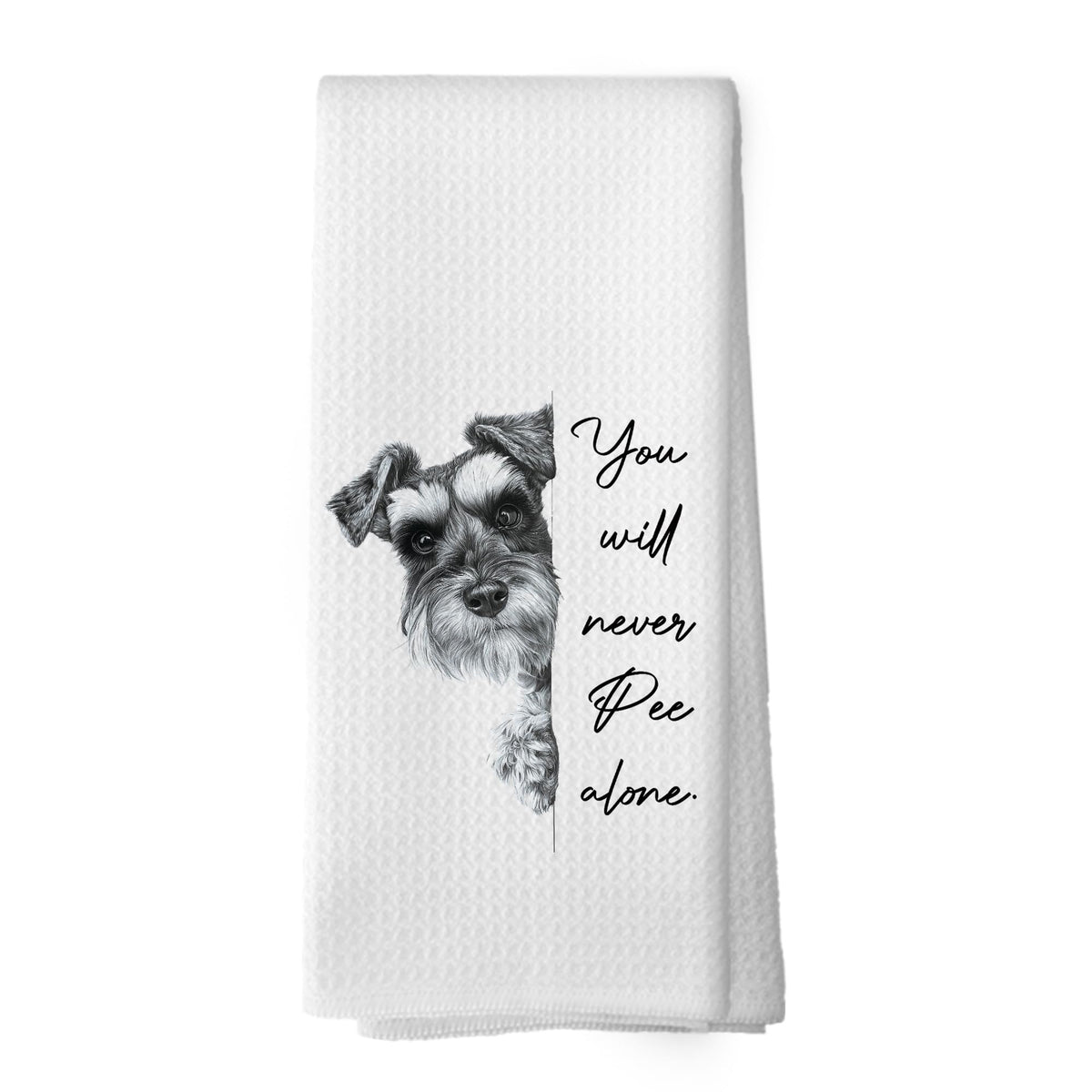 XPH Funny Vintage Black and White Schnauzer Hand Towels, Schnauzer Gifts for Women, Gifts for Dog Mom Lovers Owner Hand Towels f