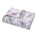 Betsey Johnson - Blanket, Ultra-Soft Plush Bedding, Warm & Cozy, Oversized Room Essentials (Ballet Bows Purple, Full/Queen)