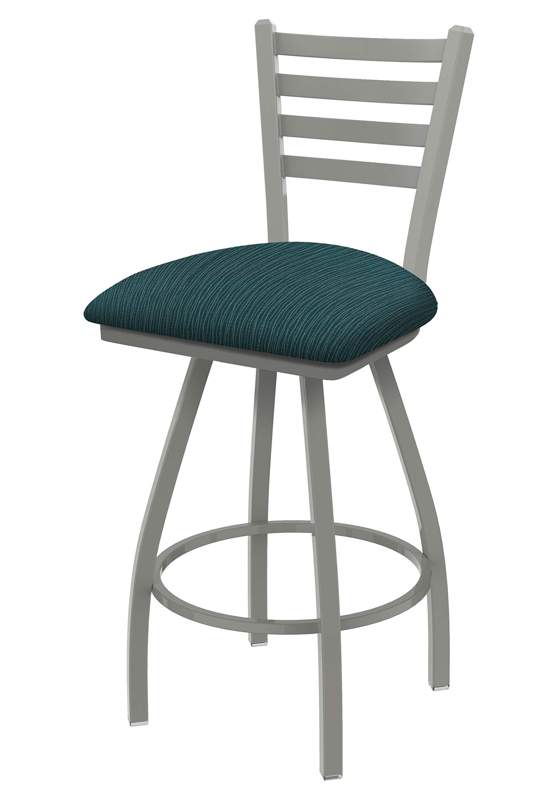 XL 410 Jackie 36 Swivel Extra Tall Bar Stool with Anodized Nickel Finish and Graph Tidal Seat