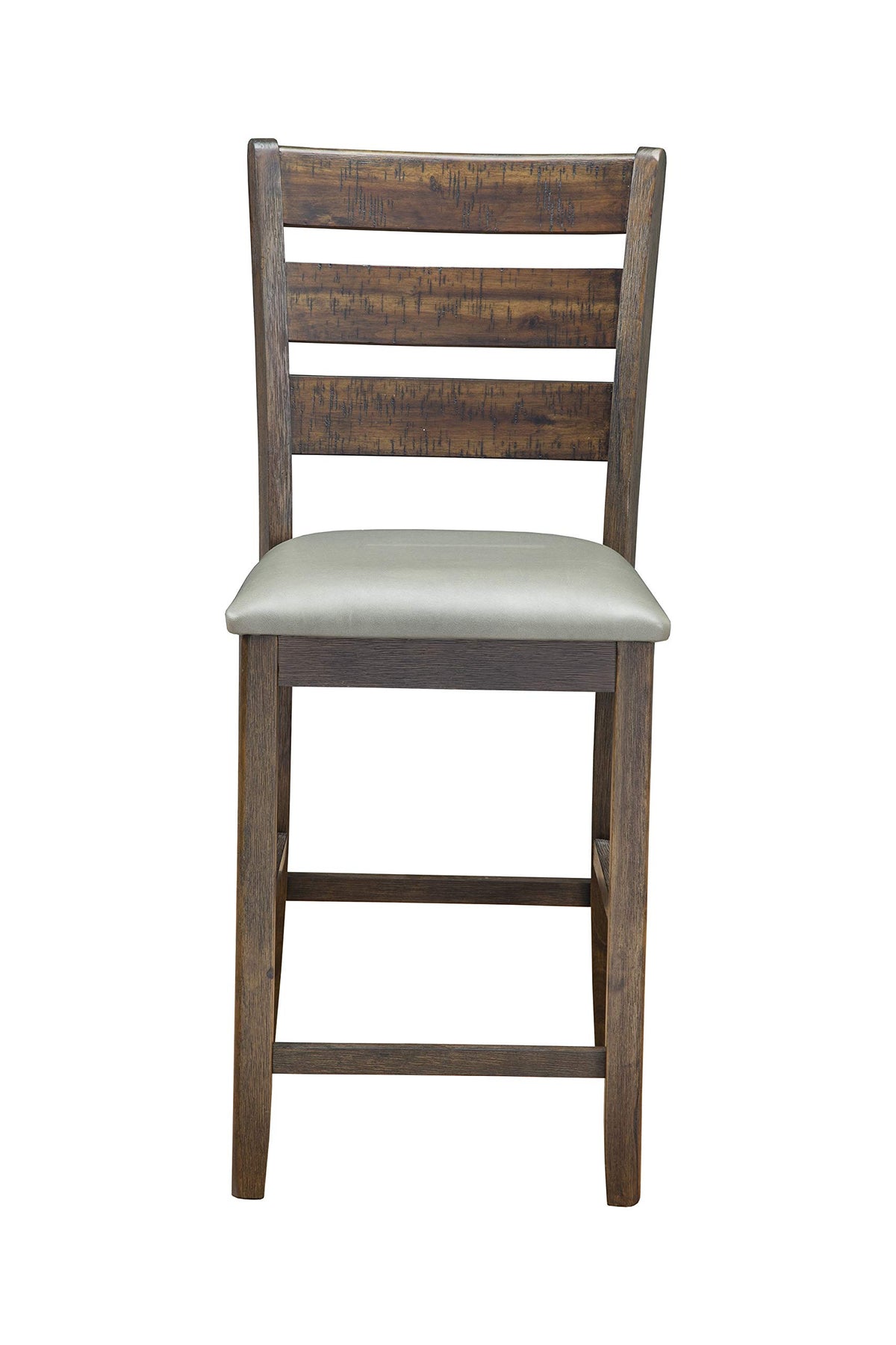 Alpine Furniture Dining Chair, 18 X 20 X 41, Brown And Gray