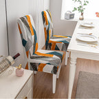 Hzdhclh Chair Covers For Dining Room Set Of 4,Stretch Spandex Geometric Parsons Chair Slipcover 4 Pack,Washable Anti-Dust Chair