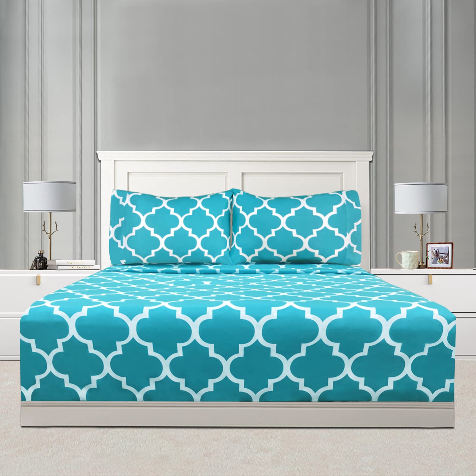 Mejoroom Queen Bed Sheet Set - Super Soft Brushed Microfiber - 1800 Thread Count Queen Sheets With 16 Inch Deep Pocket - Wrinkle