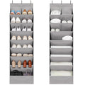 STORAGEIDEAS 2 Pack Shoe Organizer with 6 Extra Large Pockets and 4 Large Pocket, Over the Door Sturdy Closet Storage Rack, Hang
