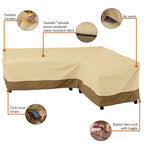 Classic Accessories Veranda Water-Resistant 115 Inch Patio Right-Facing Sectional Lounge Set Cover, Patio Furniture Covers