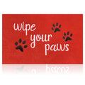 HLFMVWE Large Door Mats for Home Entrance Funny Text Doormat Floor Mat Wipe Your Paws Mat Welcome Mat for Front Door Non Slip Ru