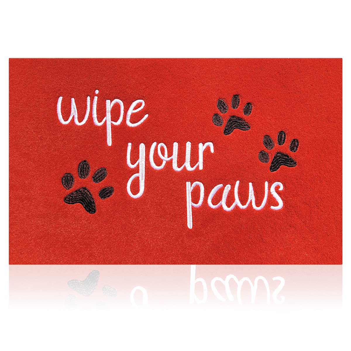 HLFMVWE Large Door Mats for Home Entrance Funny Text Doormat Floor Mat Wipe Your Paws Mat Welcome Mat for Front Door Non Slip Ru