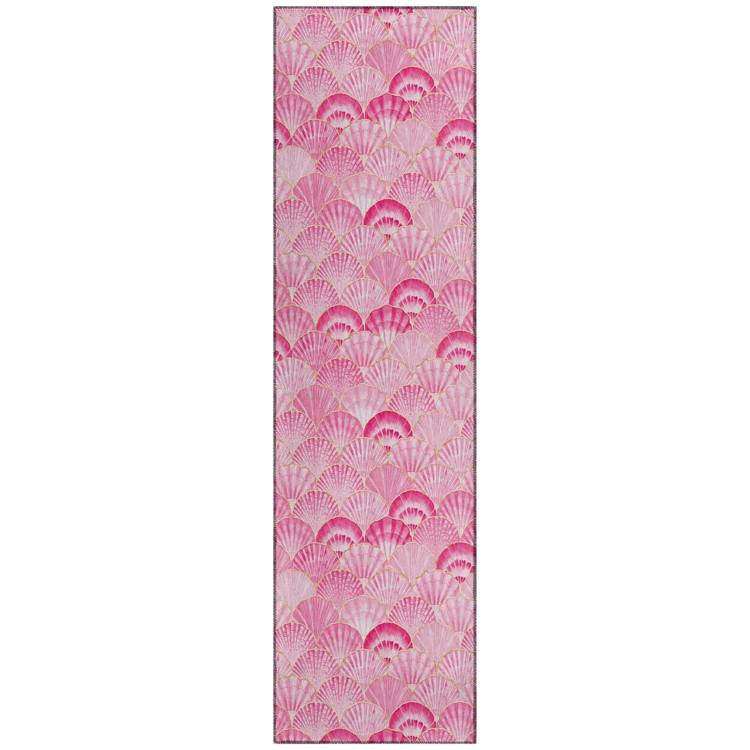 Seabreeze Sz2 Pink Coastal Rug Runner 2' 3" X 7 ' 6"
