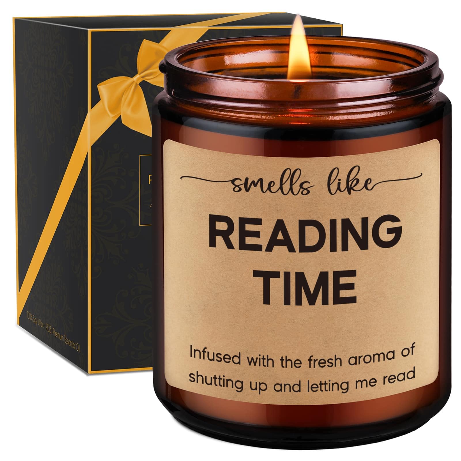 GSPY Book Lover Candle, Book Lovers Gifts, Gifts for Readers - Bookish Gifts, Reading Gifts, Book Themed Gifts - Birthday, Valen