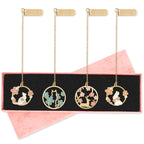 Selbaton Bookmarks Metal Bookmark Gift For Women Writers Romantic Flowers And Animals Series Bookmark For Girls For Birthday Chr