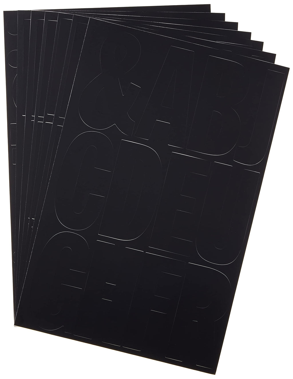 Headline Sign 32411 Stick-On Vinyl Letters, Black, 4-Inch, Made In Usa