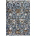 Elect 5'2" X 7'9" Abstract Gray/Blue/Brown Power-Loomed/Hybrid Area Rug