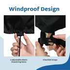 Forspark Outdoor Furniture Covers Waterproof, Heavy Duty Patio Chair Covers 2 Pack, Fits Up To 29 W X 30 D X 36 H Inches-Grey & Black