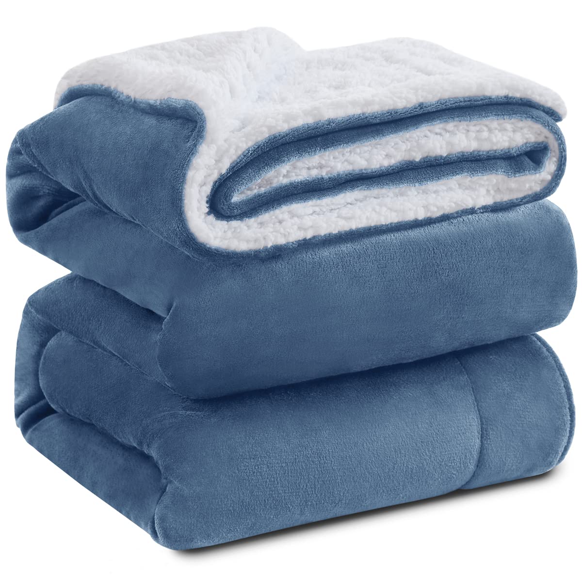 Kawahome Sherpa Fleece Blanket Twin Size Winter Heavy Thick Bed Extra Warm Super Soft 500Gsm Warmest Blankets For Couch, 66' X