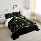 American Flag Comforter Set Twin For Boy Teen Armygreen Camouflage Down Comforter Adult Men Soldier Silhouettes Quilted Duvet Mi