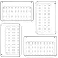 Xpandio Clear Plastic Drawer Organizers Set, Versatile Bathroom And Vanity Drawer Organizer Trays, Storage Bins For Makeup, Bedr