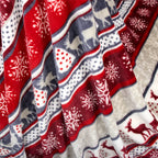 Pavilia Christmas Throw Blanket | Holiday Christmas Reindeer Snowflakes Fleece Blanket | Soft, Plush, Warm Winter Cabin Throw, 5